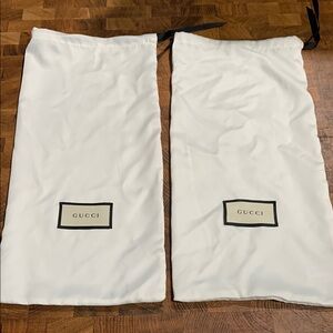 Gucci White Dust Bags